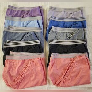 WOMEN'S FIT FOR ME HI-CUT FRUIT OF THE LOOM PANTIES ASSORTED 10-PACK - SIZE: 12